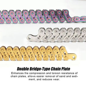 Cadenas de Bicicleta de una sola velocidad TANKE, <span class=keywords><strong>Cadena</strong></span> de Bicicleta de Montaña de 1 Velocidad, 100L, Piezas de Ciclismo de una sola velocidad para MTB, BMX Actual - Product Image 2