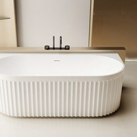 La dernière baignoire en pierre artificielle intérieure spacieuse peut fournir aux utilisateurs l'expérience de bain immersive ultime
