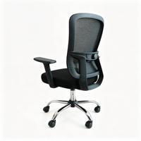 Chaise de bureau ergonomique en maille, avec accoudoirs fixes et hauteur réglable, pivotante, pour personnel, approvisionnement direct usine, vente en gros