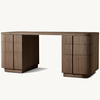 Bureau d'étude en bois massif personnalisé Rhoohill Jaipur avec tiroirs pour chambres, bureaux à domicile et chambres d'hôtel
