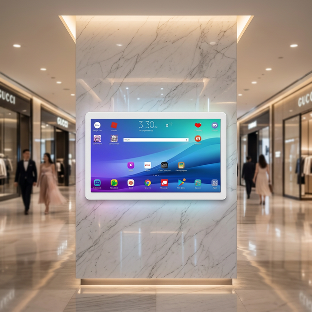 14 Inch Wall Mount Android Digital Signage RK3576S NPU 4GB+64GB FHD 10 Point Capacitive Touch WIFI6 POE Advertising Tablet