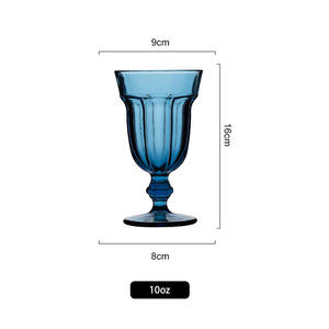 Ensemble <span class=keywords><strong>de</strong></span> verres à vin vintage <span class=keywords><strong>de</strong></span> couleur unie, gobelet à motif diamant, flûte à champagne pour mariage et fête - Product Image 5