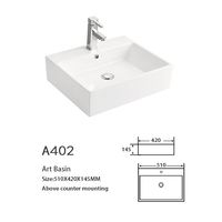 Lavabo de salle de bain de qualité, lavabo de salle de bain en céramique, forme élégante, lavabo en porcelaine