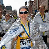 Custom Print Emergency Mylar Space Thermal Foil Marathon Racing Blanket for Runner