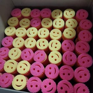 Vendita calda 3 in 1 confezione di Esponjas piatto Scrub Scrub papà Scrub mamma spugne piatto Scrubber - Product Image 6