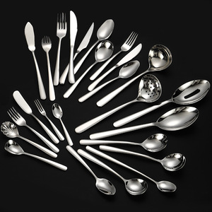 ชุดช้อนส้อมสเตนเลสสตีล 304 รุ่นหรูหรา สำหรับสเต็ก มีด ส้อม ช้อน ใช้กับเครื่องล้างจานได้ เหมาะสำหรับงานจัดเลี้ยง - Product Image 2