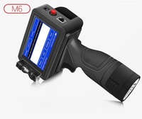 Amark Imprimante de numéros de lot portable Codeur à jet d'encre durable pour carte plastique métal verre bois emballage clair 12.7mm impression flexible