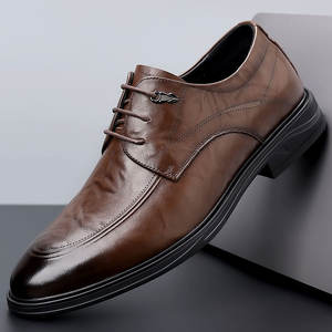 Chaussures en cuir véritable pour hommes haut de gamme, design formel et luxueux, très vendues, confortables, chaussures Oxford en cuir durables - Product Image 6