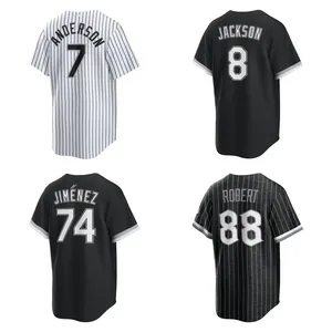 2024 custom men's Chicago City White baseball jersey #8 Bo Anderson #74 Jimenez #7 Sox home player name uniforms high quality