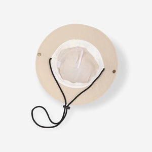 Chapeau Bob OEM Décontracté Anti-UV Brodé de Feuilles avec Cordon Coupe-Vent pour Randonnée, Voyage, Escalade, Cyclisme - Product Image 3