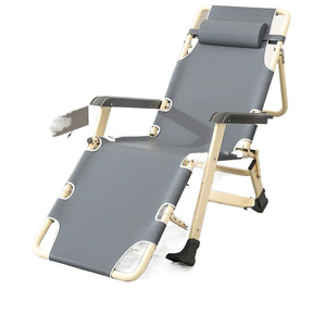 Nuovo pranzo pausa riposino poltrona pieghevole testa spiaggia con poggiatesta letto portatile casa sedia da balcone campeggio poltrona - Product Image 3