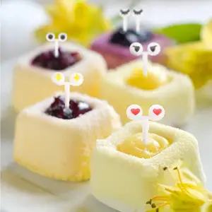 Set von 10 Stück neues Upgrade Kinder Essen Picks Augen niedlichen Ausdruck Look Pick Bento