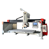 Scie à pont CNC 5 axes GQ-35ESM pour la fabrication de comptoirs en quartz et granit - Machine de découpe à onglets conforme aux normes AU/NZ