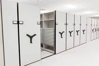 Compactador de archivos Compactador móvil de acero Archivadores Sistema de estanterías móviles Sistema de archivos de almacenamiento inteligente