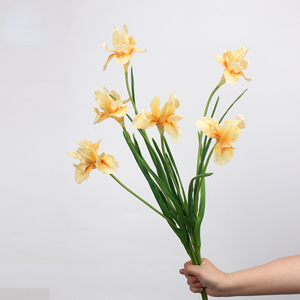<span class=keywords><strong>Flores</strong></span> <span class=keywords><strong>Artificiales</strong></span> de Iris Púrpura al por Mayor, Tacto Real, PU, Hechas a Mano, Ligeras, Estilo Europeo, 55 cm de Largo, Decoración para Bodas y Hogar - Product Image 1