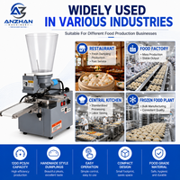 Máquina Automática Comercial para Hacer Dumplings al Vapor, Motor de Alta Capacidad 120kg/h, Máquina Formadora de Dumplings para Fábrica de Procesamiento de Alimentos