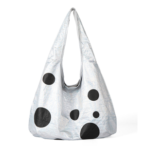 Sac fourre-tout en PU léger à pois, grande capacité, style décontracté, version mode 2026, sac à main polyvalent et tendance pour femme - Product Image 2