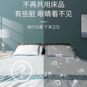 Disposable bed sheets, pillowcases, and <b>blankets</b> for travel, hospital beds, beauty salons, hotels, and home use three-piece - Product Image 5