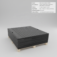 Plaques de base routières en HDPE résistantes au froid et à la chaleur, fabriquées directement par le producteur, pour environnements difficiles et temporaires