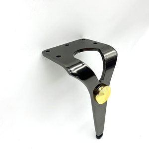 Hiện đại nóng bán đen Chrome màu tùy chỉnh <span class=keywords><strong>sofa</strong></span> thành phần đồ nội thất khung thép chân sang trọng kim loại <span class=keywords><strong>sofa</strong></span> chân - Product Image 5