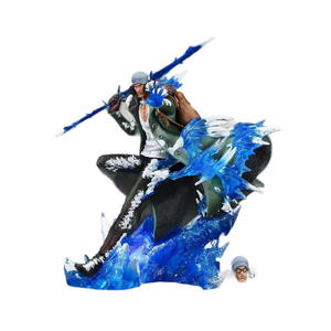 One-Piece LX MAX Series Figurine à double tête Navy Rebel Green Statue Kohza Scene PVC Model Toy Light-Up Feature New AOKIJI - Product Image 1