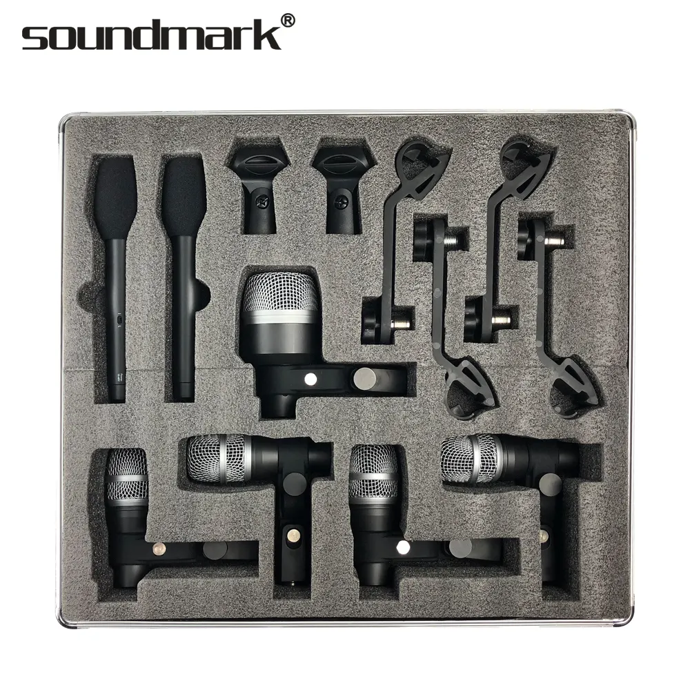CX-608 7 stuk drum kit microfoon muziekinstrument microfoon eenvoudig te installeren