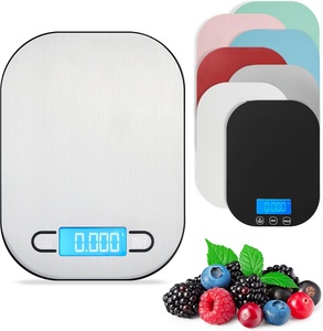 Báscula Digital Electrónica de Cocina para Alimentos, 5 kg, Material Plástico, Funciona con Pilas AAA, Medición de Peso, Cualquier Color Disponible, de Fábrica - Product Image 1