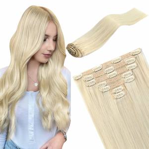 Clip di qualità Premium In Extension <span class=keywords><strong>capelli</strong></span> umani evidenziati <span class=keywords><strong>colore</strong></span> 18 /613 Clip per <span class=keywords><strong>capelli</strong></span> <span class=keywords><strong>7</strong></span> pezzi 100 grammo - Product Image 6