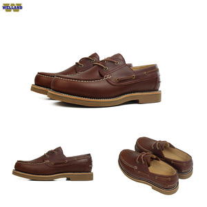 Chaussures <span class=keywords><strong>bateau</strong></span> décontractées de mode occidentale personnalisées en usine dans un nouveau style de chaussures de pont personnalisables de haute qualité par l'usine - Product Image 1