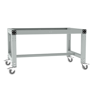 Estructura de mesa de embalaje MULTIPLAN móvil sin tablero – móvil y ajustable en altura en incrementos de 19 mm de 698 a 963 mm - Product Image 1