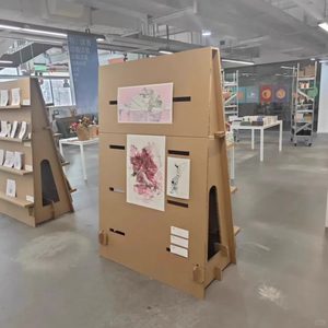 Hiện đại màu xanh lá cây tổ ong thiết kế Rack hiển thị bền vững các tông sóng cho trưng bày sản phẩm - Product Image 6