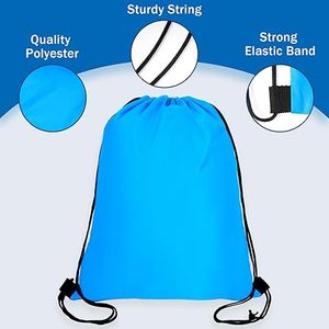 sublimation <b>Drawstring</b> bag <b>Backpack</b> Polyester Unisex Gym Bag With Logo Print Multiple Colors unisex Available - Product Image 5