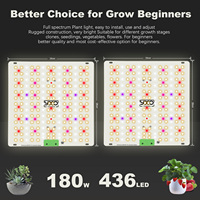 Spectre complet UV IR RED élèvent la lumière LM281B + PRO 180W LED élèvent la lumière pour le démarrage des graines de plantes VEG BLOOM Grow