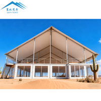 Structures modulaires d'événement extérieur de qualité professionnelle tente à deux étages chapiteau robuste tentes à double pont pour les sports d'exposition