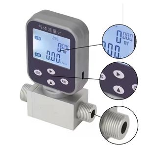 カスタマイズ可能なデジタル熱質量マイクロ流量計（空気用）高精度（±0.5％）省スペースねじ接続OEM対応 - Product Image 3