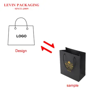 Fabricant de sacs d'emballage kraft en papier noir rose pour le shopping, bon marché et respectueux de l'environnement, sacs d'emballage cadeau en papier de luxe