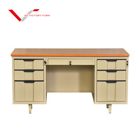 Bureau en acier laminé à froid, table de bureau au design moderne, table d'ordinateur en métal pour la maison, l'école et le bureau, bureau d'étude avec tiroirs