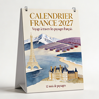 Calendario da Tavolo 2027 con Citazioni Motivazionali e Affermazioni, Stampa Digitale, Decorazione per Ufficio