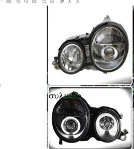 ไฟหน้า LED Angel Eyes สำหรับรถเบนซ์ <span class=keywords><strong>W210</strong></span> E200 <span class=keywords><strong>E230</strong></span> E240 E280 E320 ปี 1999-2001 โคมดำ รุ่น SN - Product Image 1