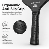 Ensemble de raquettes de pickleball en fibre de carbone T700 pressée à froid de qualité supérieure avec surface texturée pour le spin et le contrôle, raquette professionnelle