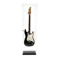 Grand écran d'affichage pour guitare électrique en acrylique, personnalisé, protection contre les UV, avec lumières Led, pièces