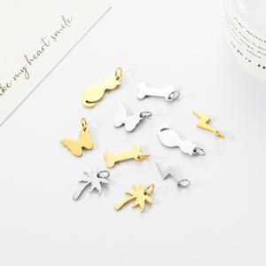 Envío Directo, Personalizado, Grabado Láser, Pulido Espejo, Dije de Acero Inoxidable con Baño de Oro de 18k, Estilo Hueso, para Perro - Product Image 3