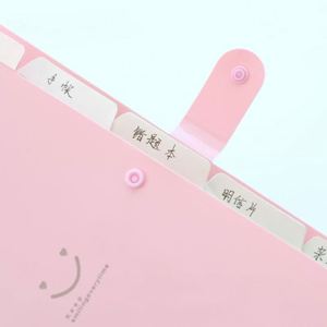 A4 Letter Size PP <b>Expanding</b> Wallet Organizer <b>File</b> <b>Folder</b> with Tabs Filing Product - Product Image 2