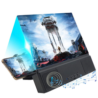 Portable 12 Inch 3D HD Amplifier Magnifier Enlarged Folding Design for Phone for Cell Phone Movies Videos Gaming