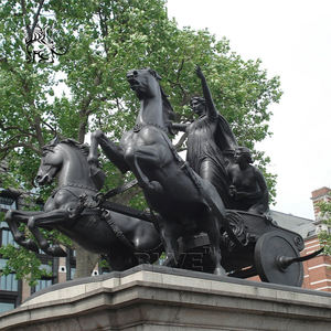 Statua Personalizzata BLVE della Grande Guerriera <span class=keywords><strong>di</strong></span> Londra, <span class=keywords><strong>Regina</strong></span> Boadicea, in Bronzo con Carro e Figlie - Product Image 5