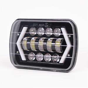 TIYPEOR Motorrad Auto Scheinwerfer 7 Zoll LED DRL Hellster für Toyota Pickup Truck Hi-<span class=keywords><strong>Lo</strong></span> Beam Halo Light Auto Motorrad Zubehör - Product Image 1