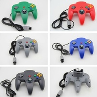 Control de Juego con Cable USB Clásico para N64 para Switch con Motor de Vibración, Botón Turbo, Giroscopio de Seis Ejes y Funciones Completas