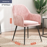 Chaise de manucure moderne et luxueuse légère avec dossier pour filles tabouret de maquillage célèbre sur Internet pour chambre à coucher simple coiffeuse et chaises de salle à manger