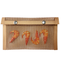 Sac en filet pour barbecue, charbon de bambou, antiadhésif, résistant à la chaleur, imperméable, réutilisable et facile à nettoyer pour pique-nique en plein air