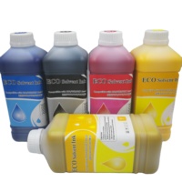 Encre éco-solvant pour imprimantes jet d'encre Mimaki Mutoh fabriquées en Chine avec têtes DX5 DX7 XP600 I3200